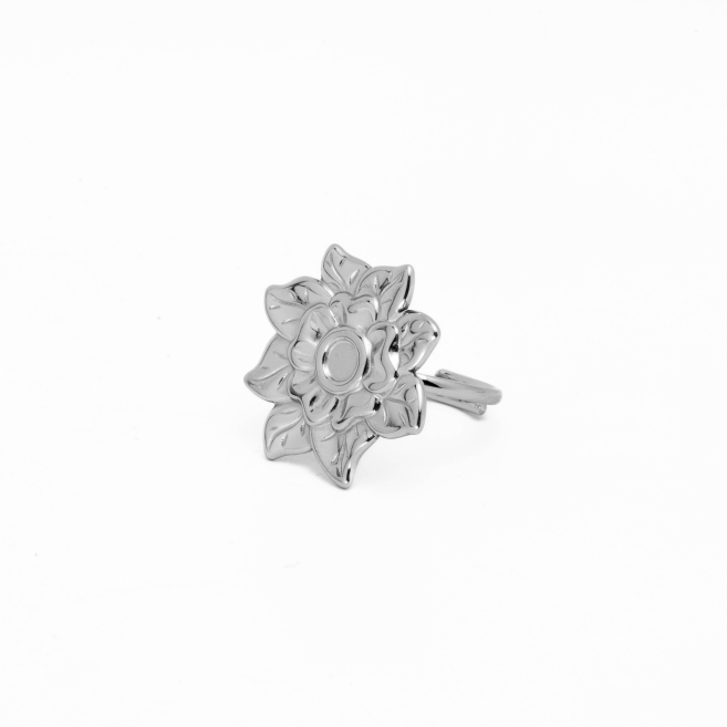 ANILLO ZO13060R Plateado Acero Inoxidable -2A54