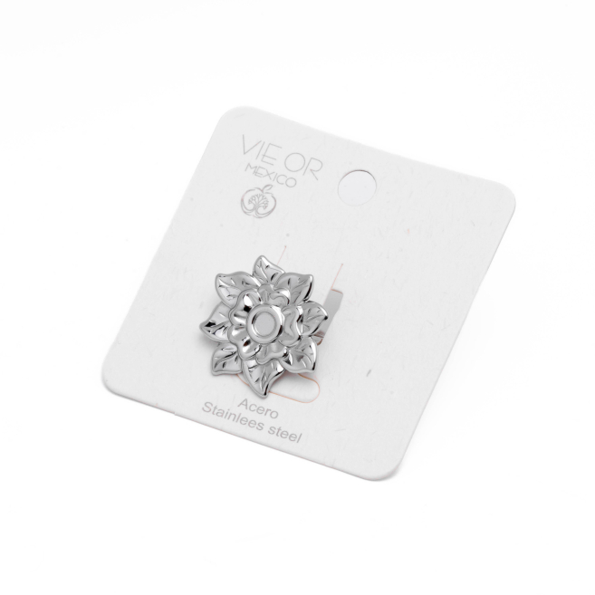 ANILLO ZO13060R Plateado Acero Inoxidable -2A54