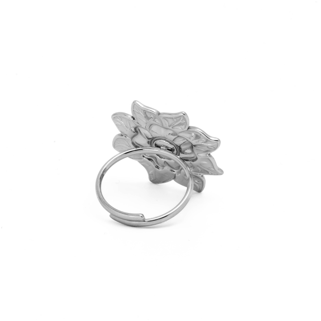 ANILLO ZO13060R Plateado Acero Inoxidable -2A54