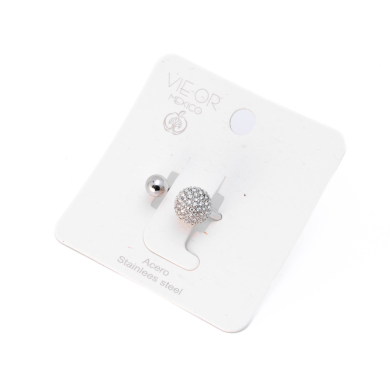 ANILLO ZO12899R Plateado Acero Inoxidable -A31