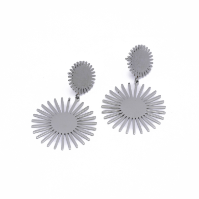 ARETES ZO7068E Plateado Acero Inoxidable -G25