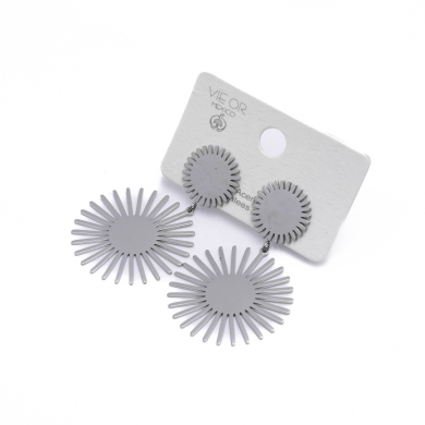 ARETES ZO7068E Plateado Acero Inoxidable -G25