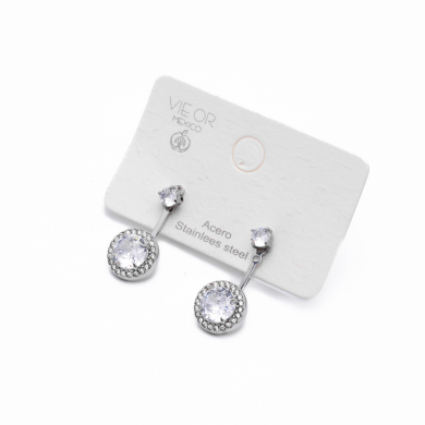 ARETES ZO13601E PLATEADO Acero Inoxidable G21