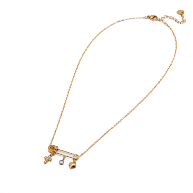 COLLAR ZO13880N DORADO Acero Inoxidable 2D31