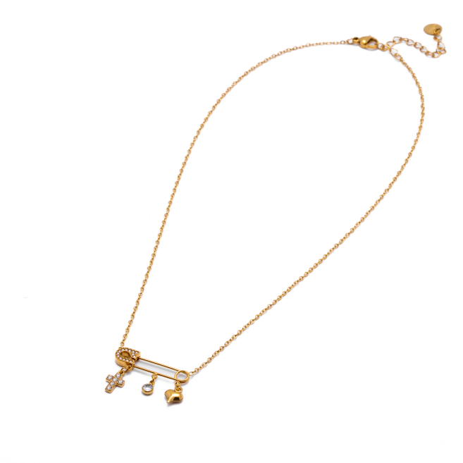 COLLAR ZO13880N DORADO Acero Inoxidable 2D31