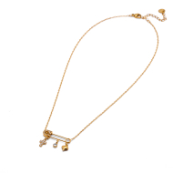 COLLAR ZO13880N DORADO Acero Inoxidable 2D31