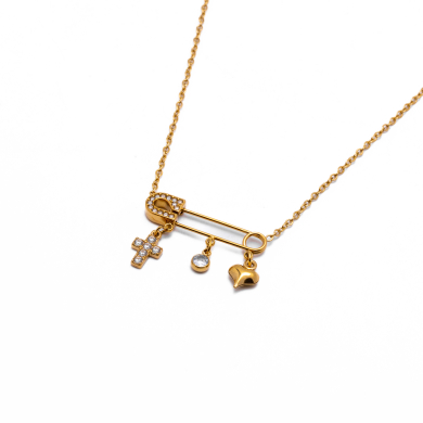 COLLAR ZO13880N DORADO Acero Inoxidable 2D31