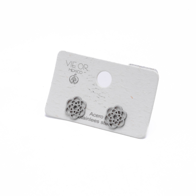 ARETES ZO13286E PLATEADO Acero Inoxidable G55