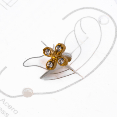 ARETE PIERCING ZO13793E DORADO Acero Inxidable F38