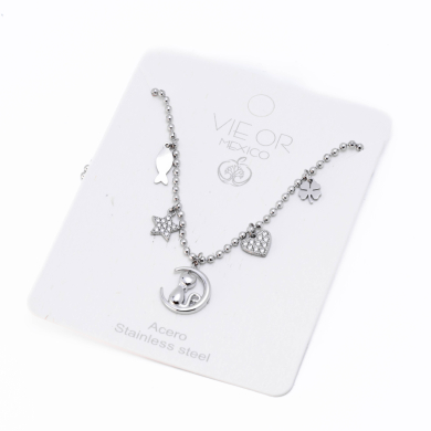 COLLAR ZO13622N Plateado Acero Inoxidable E26