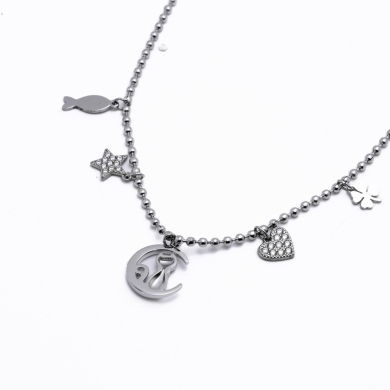 COLLAR ZO13622N Plateado Acero Inoxidable E26