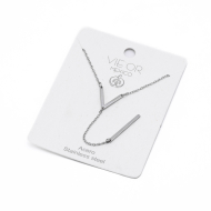 COLLAR ZO3975N Plateado Acero Inoxidable E22