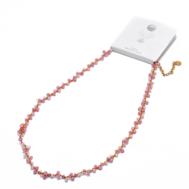 COLLAR Y00078 ROSA Acero Inoxidable 2D35