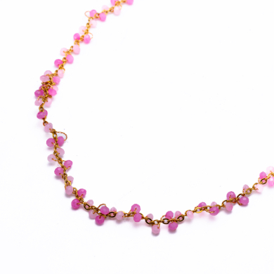 COLLAR Y00078 ROSA Acero Inoxidable 2D35