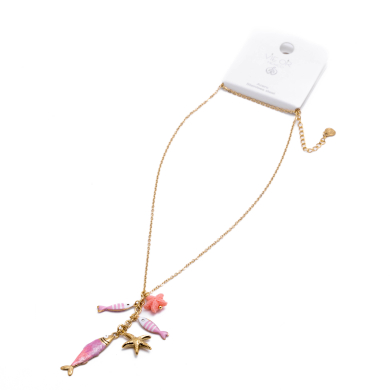 COLLAR Y00461 ROSA Acero Inoxidable 2D410