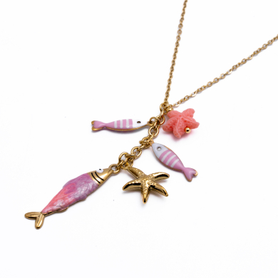 COLLAR Y00461 ROSA Acero Inoxidable 2D410