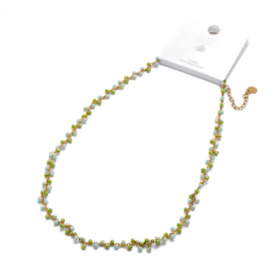 COLLAR Y00078 VERDE Acero Inoxidable 2D35