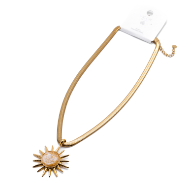 COLLAR Y00620 BEIG Acero Inoxidable 2D45