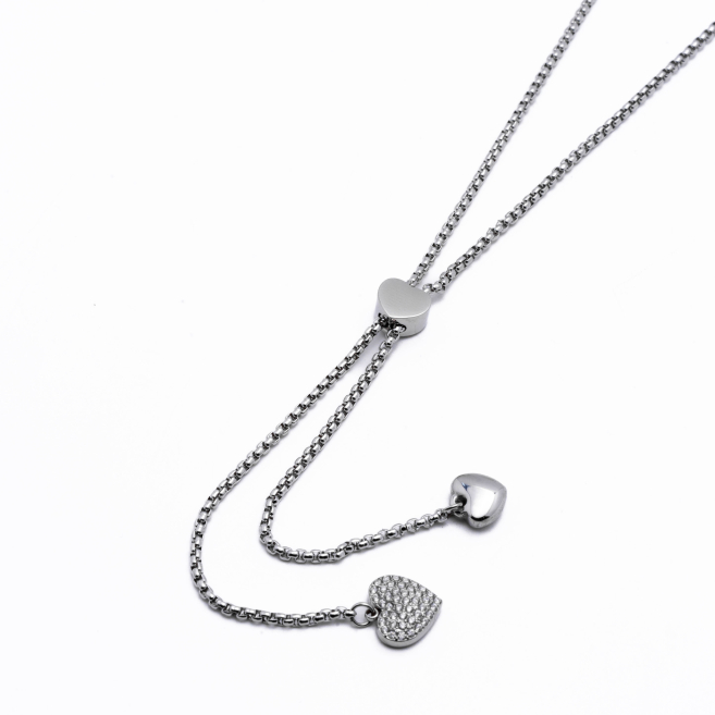 COLLAR ZO13893N PLATEADO Acero Inoxidable 2D47