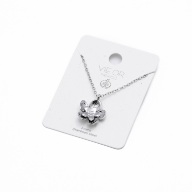 COLLAR Y00525 PLATEADO Acero Inoxidable E25