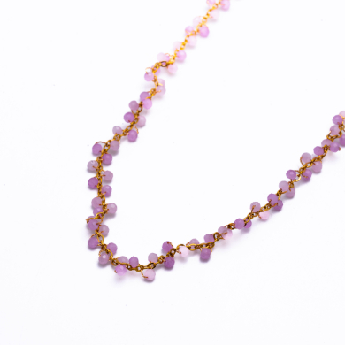 COLLAR Y00078 LILA Acero Inoxidable 2D35