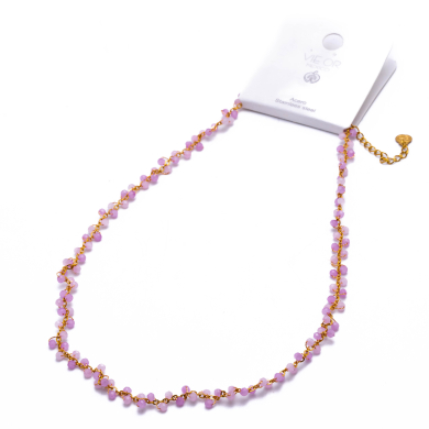 COLLAR Y00078 LILA Acero Inoxidable 2D35