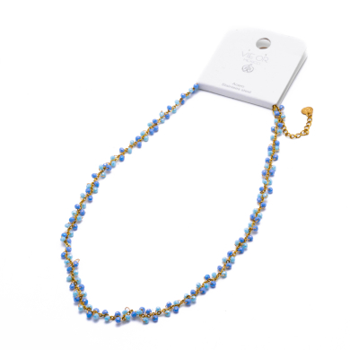 COLLAR Y00078 AZUL Acero Inoxidable 2D35