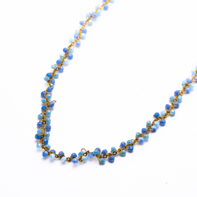 COLLAR Y00078 AZUL Acero Inoxidable 2D35