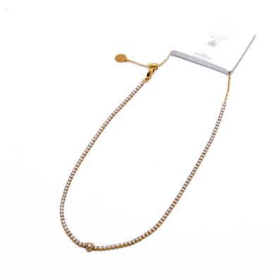 COLLAR ZO12844N Dorado Acero Inoxidable -2D16
