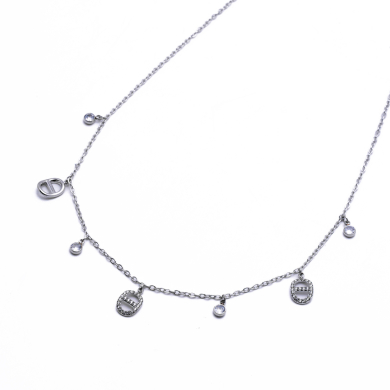 COLLAR ZO14927N PLATEADO Acero Inxidable 2D210