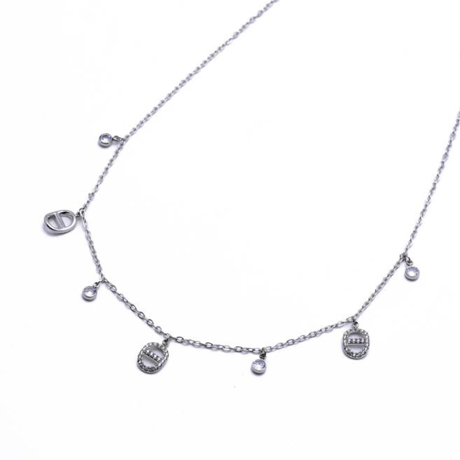 COLLAR ZO14927N PLATEADO Acero Inxidable 2D210