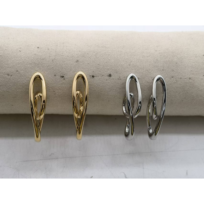 ARETES Y00613 PLATEADO Acero Inoxidable F47