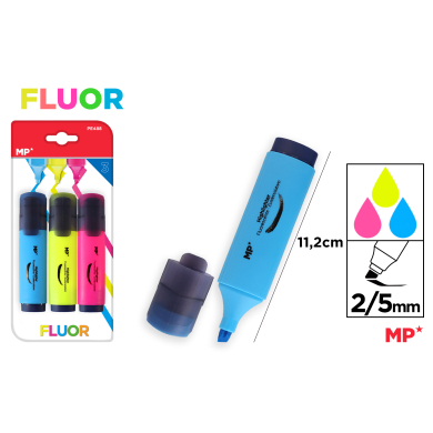 MARCADOR FLUORESCENTE 3 UDS PACK AHORRO - F34
