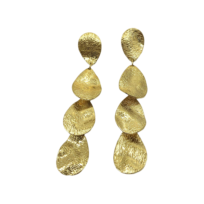 ARETES ZO14391E DORADO Acero Inoxidable