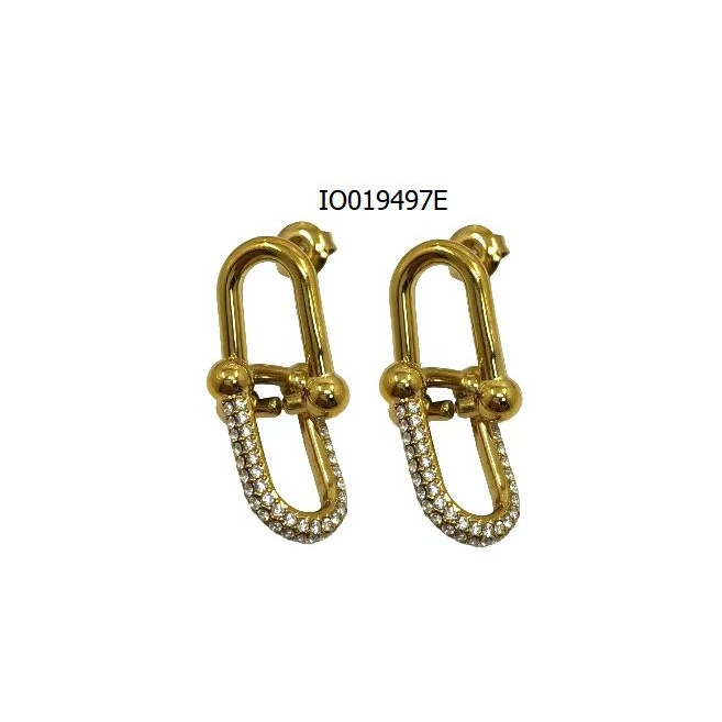 ARETES ZO13162E BICOLOR Acero Inoxidable