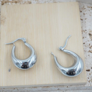 ARETES ZO11436E PLATEADO Acero Inoxidable