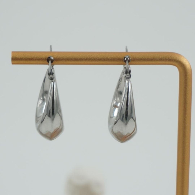ARETES ZO11436E PLATEADO Acero Inoxidable