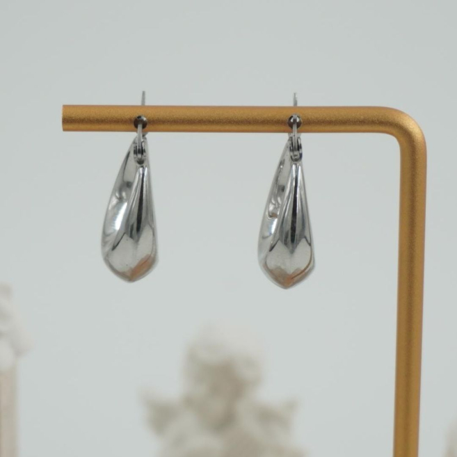 ARETES ZO11436E PLATEADO Acero Inoxidable