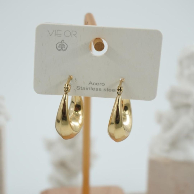 ARETES ZO11436E DORADO Acero Inoxidable