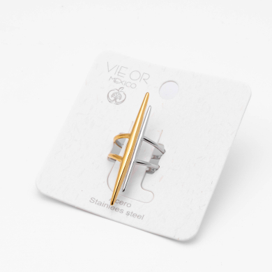 ANILLO ZO11124R150 Bicolor Acero Inoxidable -A34 2A35
