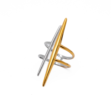 ANILLO ZO11124R150 Bicolor Acero Inoxidable -A34 2A35