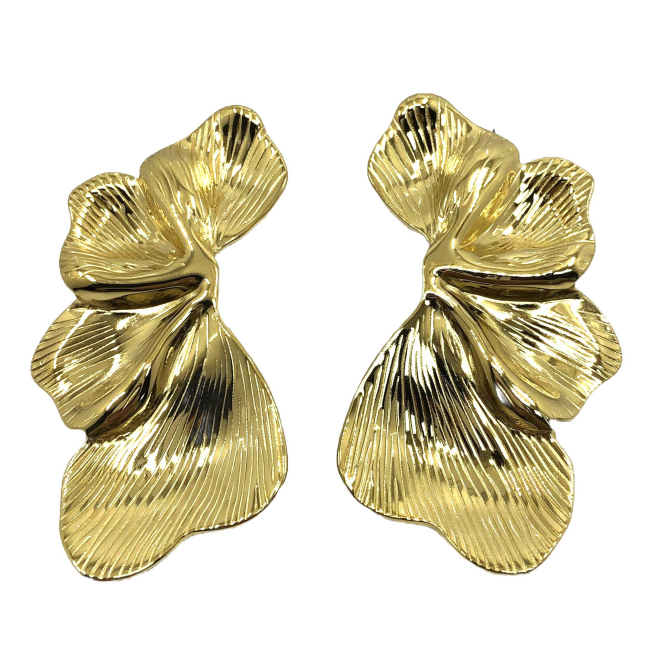 ARETES ZO14502E DORADO Acero Inoxidable