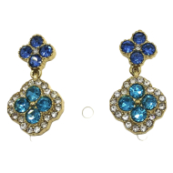 ARETES ZO14542E DORADO+GRIS Acero Inoxidable