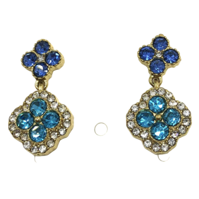 ARETES ZO14542E PLATEADO+BLANCO Acero Inoxidable