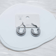 ARETES ZO12959E Plateado Acero Inoxidable -F410