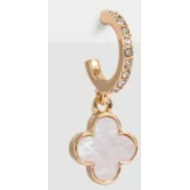 ARETES ZO14153E DORADO+NEGRO Acero Inoxidable