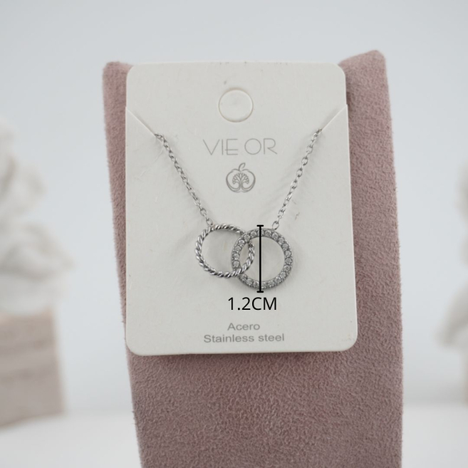 COLLAR ZO11864N PLATEADO Acero Inoxidable