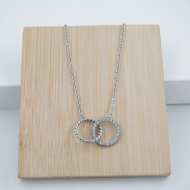 COLLAR ZO11864N PLATEADO Acero Inoxidable