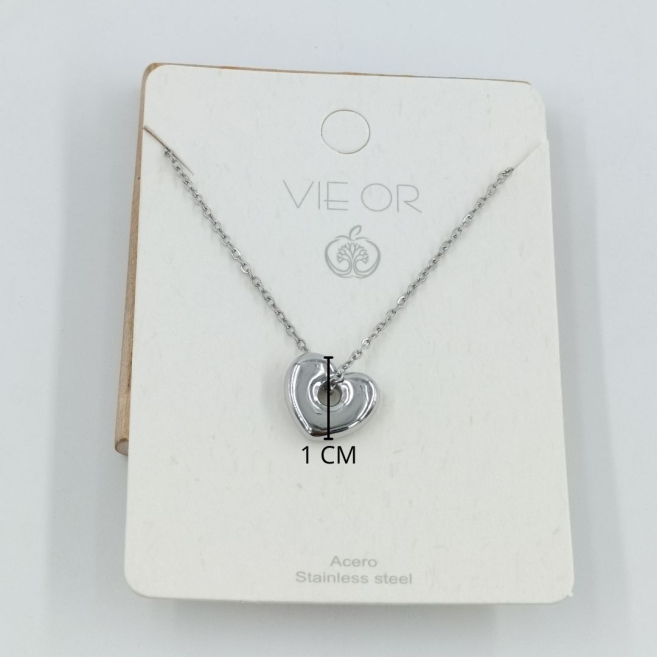 COLLAR ZO11531N PLATEADO Acero Inoxidable