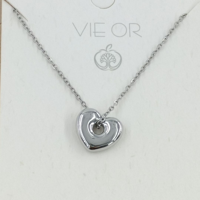 COLLAR ZO11531N PLATEADO Acero Inoxidable